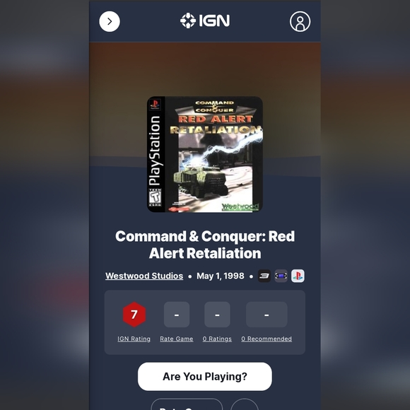 Command & conquer red alert retaliation Playstation 1 game mint condition - Picture 8 of 12